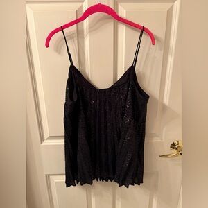 Banana Republic Black Sequin Camisole Top